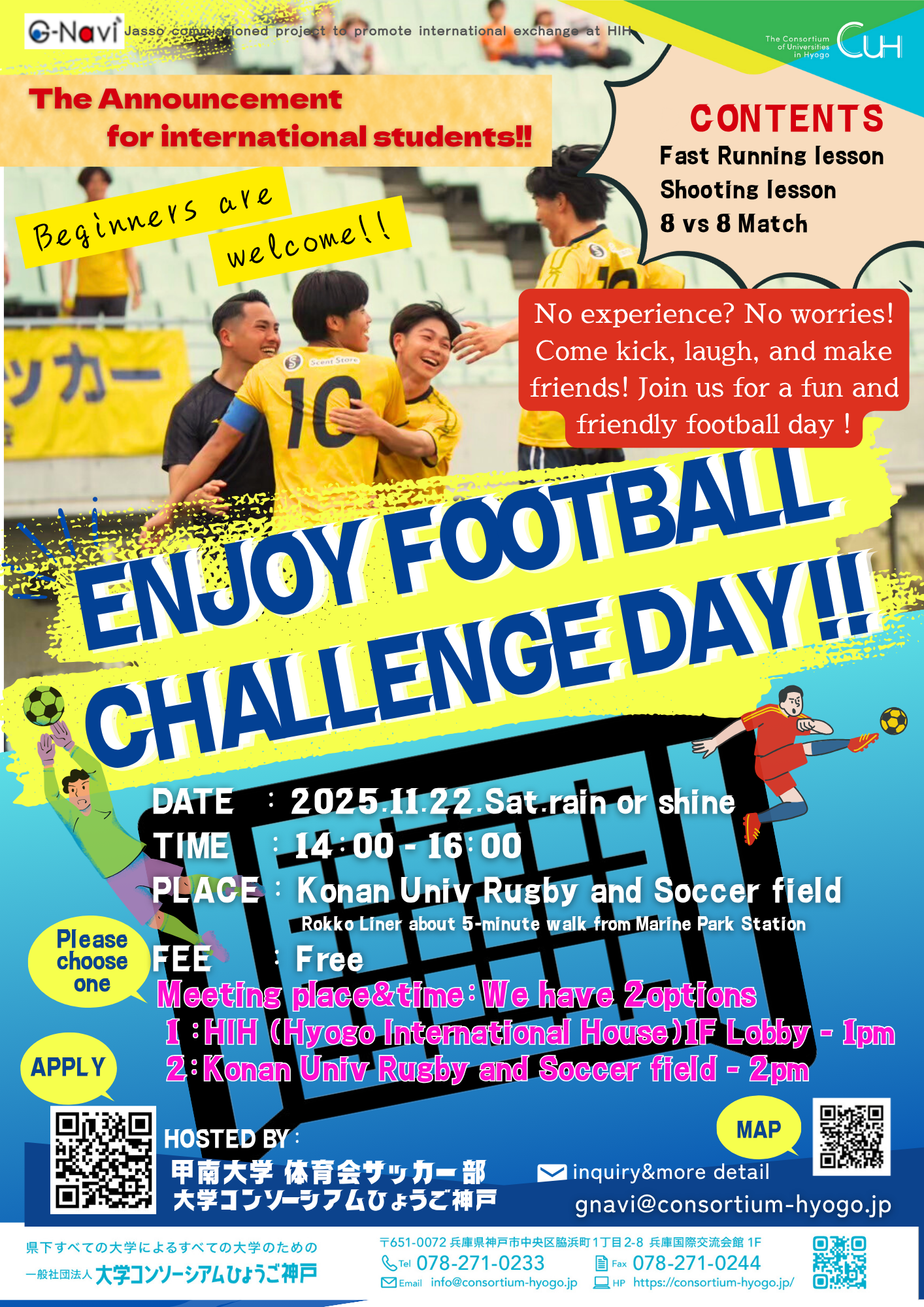 ENJOY FOOTBALL CHALLENGE DAY!!